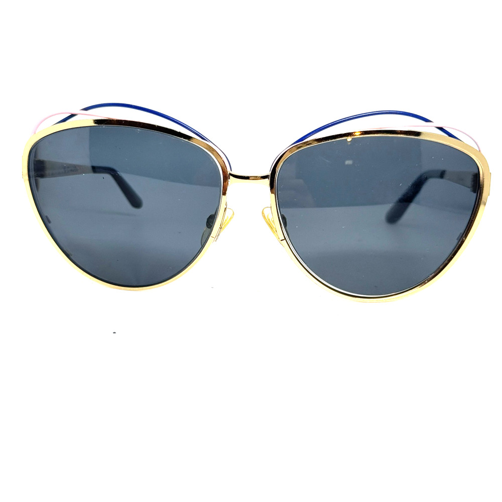 Christian Dior Eyeglasses Frame Gold Pink Blue Sunglasses Frame 20350